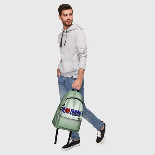 Рюкзак 3D с принтом Я люблю Томск, фото #5