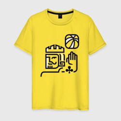 Баскетбольный король – Мужская футболка хлопок с принтом купить со скидкой в -20%