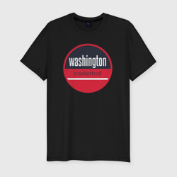 Мужская футболка хлопок Slim Washington basketball