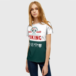 Женская футболка 3D Викинг - северная стража - фото 2