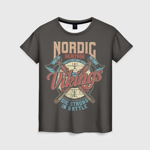 Женская футболка 3D Северное наследие, цвет 3D печать