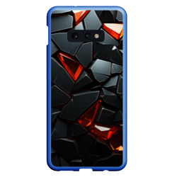 Черные камни с красными кристаллами  – Чехол для Samsung S10E с принтом купить