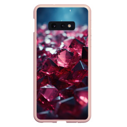 Фиолетовые и  розовые алмазы  – Чехол для Samsung S10E с принтом купить