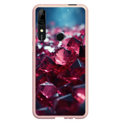 Фиолетовые и  розовые алмазы  – Чехол для Honor P Smart Z с принтом купить