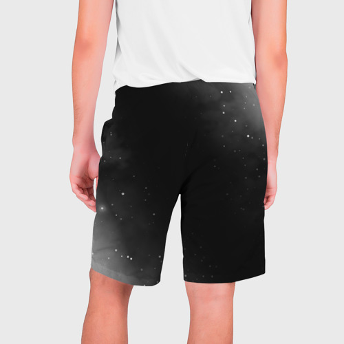 Мужские шорты 3D Skillet glitch на темном фоне вертикально, цвет 3D печать - фото 2