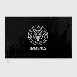 Флаг 3D Ramones glitch на темном фоне