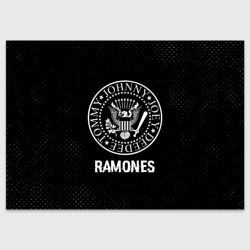 Поздравительная открытка Ramones glitch на темном фоне