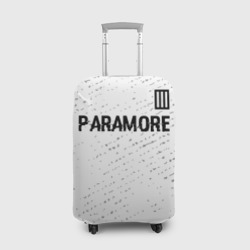 Чехол для чемодана 3D Paramore glitch на светлом фоне посередине