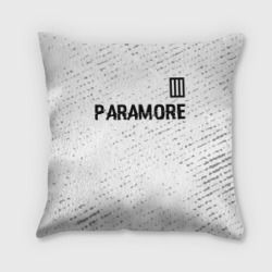 Подушка 3D Paramore glitch на светлом фоне посередине