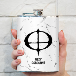 Фляга Ozzy Osbourne glitch на светлом фоне - фото 2