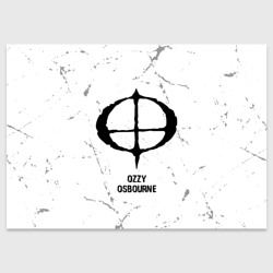 Поздравительная открытка Ozzy Osbourne glitch на светлом фоне