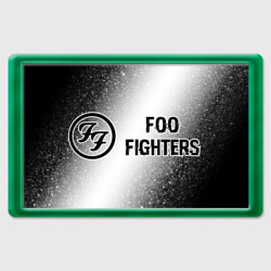 Foo Fighters glitch на светлом фоне по-горизонтали – Магнит 45*70 с принтом купить