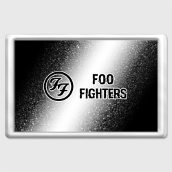 Foo Fighters glitch на светлом фоне по-горизонтали – Магнит 45*70 с принтом купить