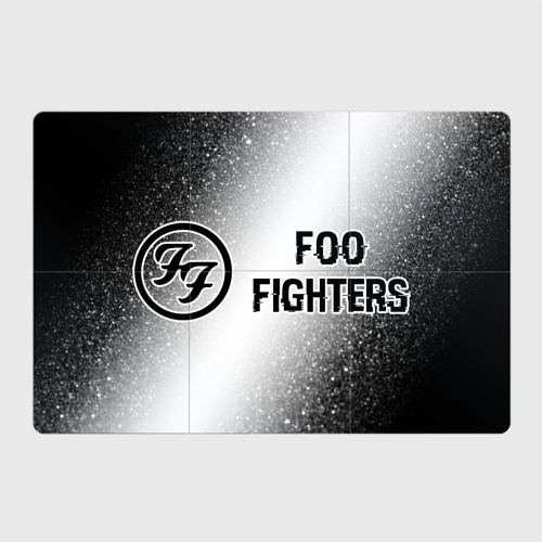 Магнитный плакат 3Х2 Foo Fighters glitch на светлом фоне по-горизонтали
