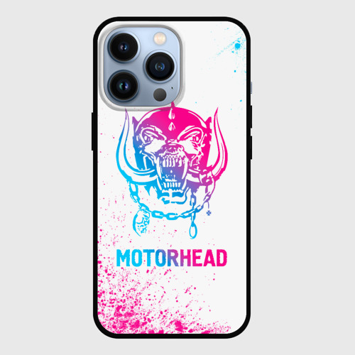 Чехол для iPhone 13 Pro Motorhead neon gradient style