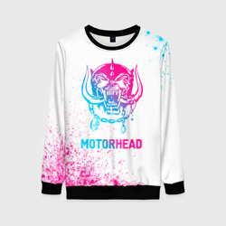 Женский свитшот 3D Motorhead neon gradient style