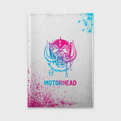 Обложка для автодокументов Motorhead neon gradient style