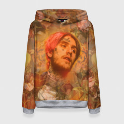 Женская толстовка 3D Lil Peep розы