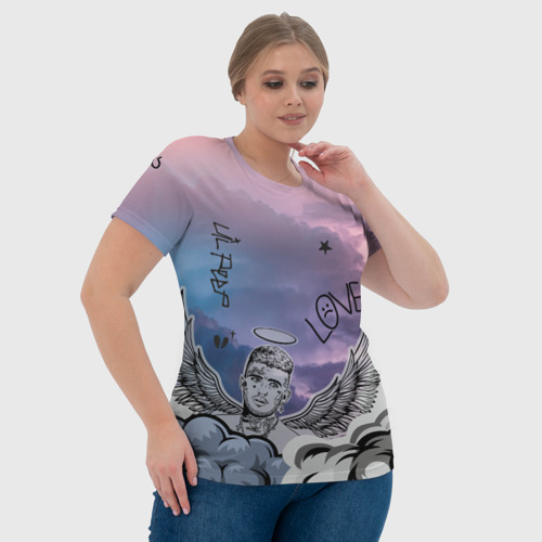 Женская футболка 3D Lil Peep ангел рисунок, цвет 3D печать - фото 6