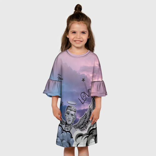 Детское платье 3D Lil Peep ангел рисунок, цвет 3D печать - фото 4