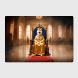 Магнитный плакат 3Х2 Король Сиба ину сидит на троне