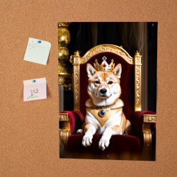 Постер Король Сиба ину лежит на троне - фото 2