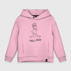 Детское худи Oversize хлопок Bart hellboy Lill Peep