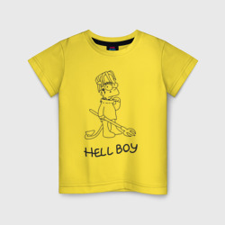 Детская футболка хлопок Bart hellboy Lill Peep