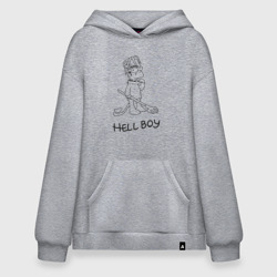 Худи SuperOversize хлопок Bart hellboy Lill Peep