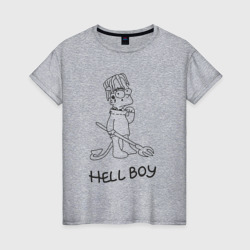 Женская футболка хлопок Bart hellboy Lill Peep