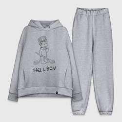 Женский костюм хлопок Oversize Bart hellboy Lill Peep