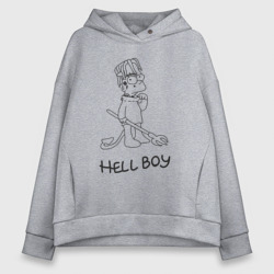 Женское худи Oversize хлопок Bart hellboy Lill Peep