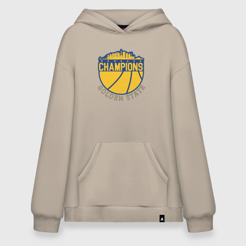 Худи SuperOversize хлопок Champions Golden State, цвет миндальный