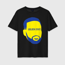 Женская футболка хлопок Oversize Golden State Curry