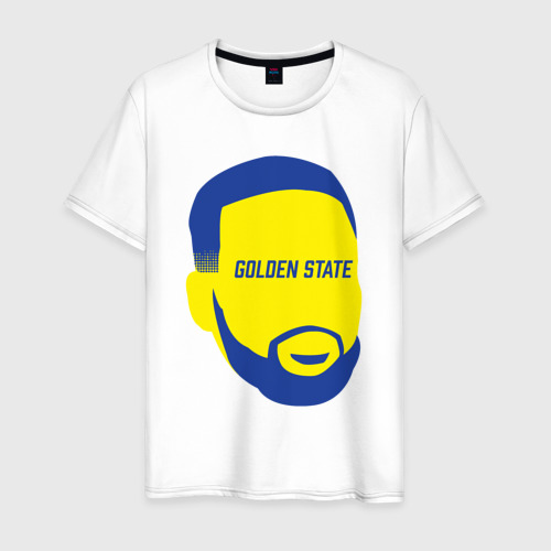 Мужская футболка из хлопка с принтом Golden State Curry, вид спереди №1
