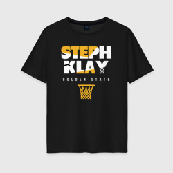 Женская футболка хлопок Oversize Steph and Klay