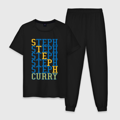 Мужская пижама хлопок Steph Curry, цвет черный