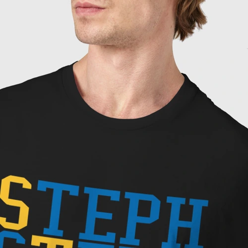 Мужская футболка хлопок с принтом Steph Curry, фото #4