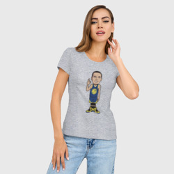 Женская футболка хлопок Slim Стефен Карри - фото 2
