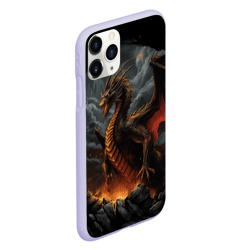 Чехол для iPhone 11 Pro матовый Дракон метельных бурь - фото 2