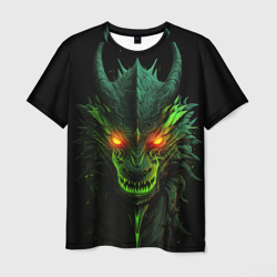 Мужская футболка 3D Дракон сверкающих елей
