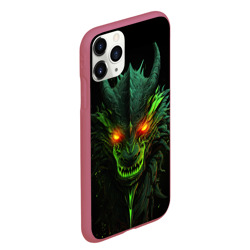 Чехол для iPhone 11 Pro Max матовый Дракон сверкающих елей - фото 2