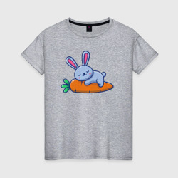 Морковный сон – Женская футболка хлопок с принтом купить со скидкой в -20%
