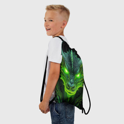Рюкзак-мешок 3D Светящийся дракон 2024 - фото 2