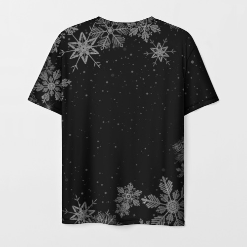 Мужская футболка 3D Новогодний Данила на темном фоне, цвет 3D печать - фото 2