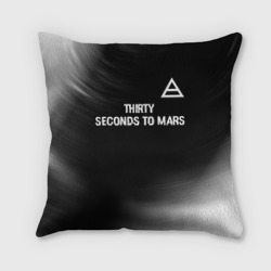 Подушка 3D Thirty Seconds to Mars glitch на темном фоне посередине