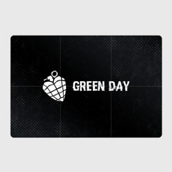 Магнитный плакат 3Х2 Green Day glitch на темном фоне по-горизонтали