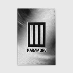 Обложка для паспорта матовая кожа Paramore glitch на светлом фоне