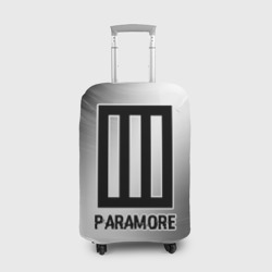 Чехол для чемодана 3D Paramore glitch на светлом фоне