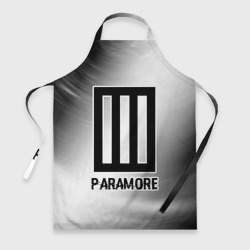 Фартук 3D Paramore glitch на светлом фоне